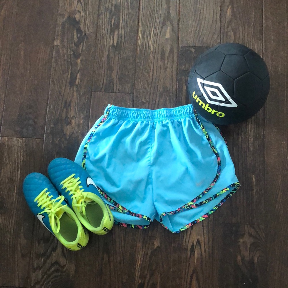 Light Blue + Splatter Nike Dri-Fit Shorts